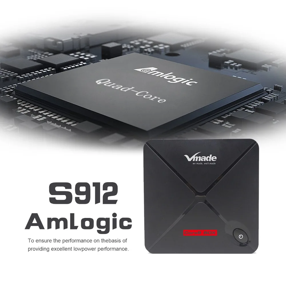 V9 PRO Android 6,0 ТВ Box Amlogic S912 4 ядра Smart ТВ контейнер под элемент питания 2 Гб оперативной памяти, 16 Гб встроенной памяти, Bluetooth 4,2 Поддержка H.265/H.264 MPEG-1/2/4 Декодер каналов кабельного телевидения