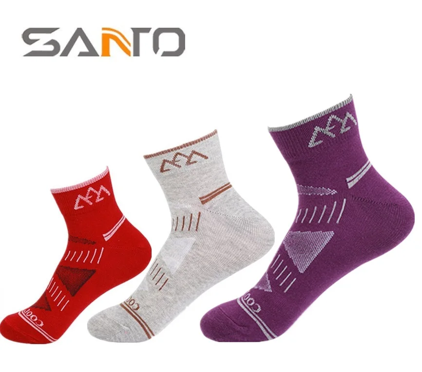 

Носки женские, хлопковые, быстросохнущие, 3 пара/лот, S020