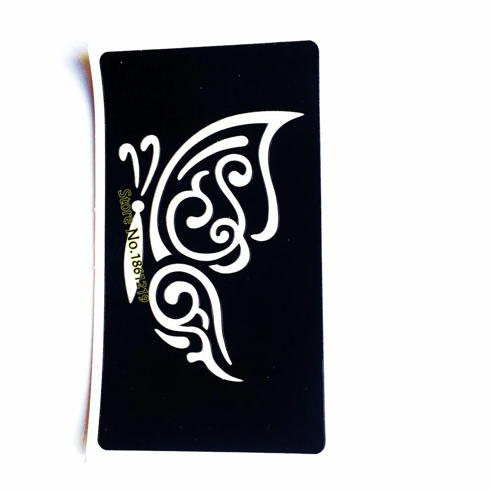 Маленькая индийская хна бабочка насекомое трафарет для татуировки женщин и