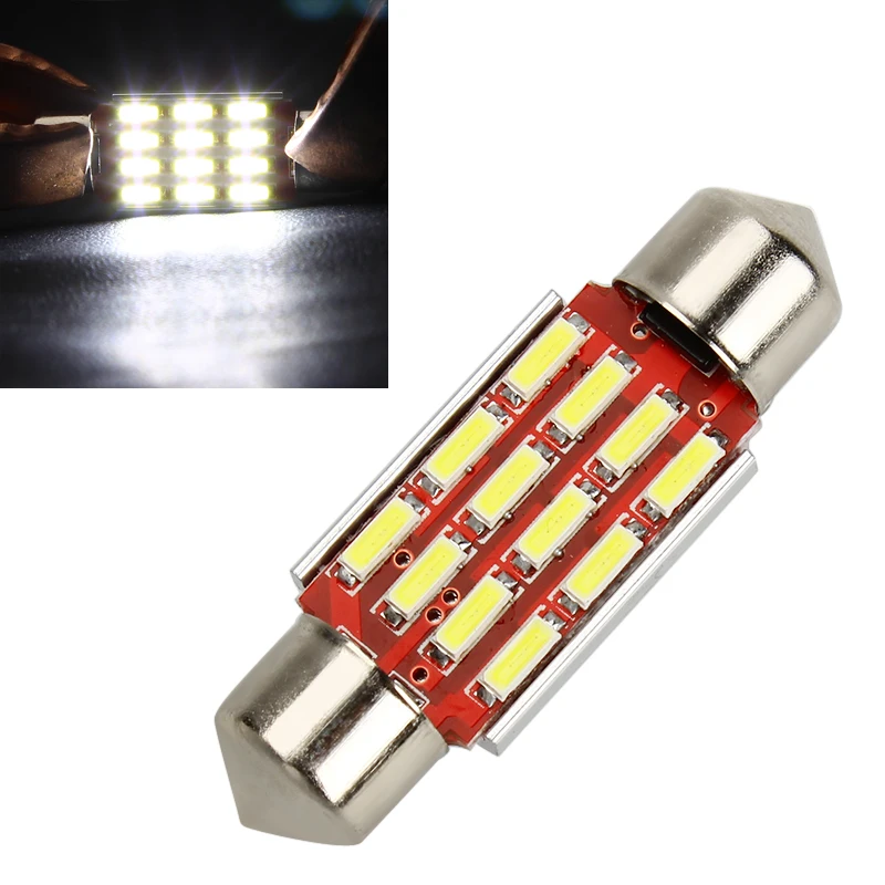 Автомобильный Стайлинг гирлянда 36 мм купольная лампа 4014 SMD DC12-24V Универсальный