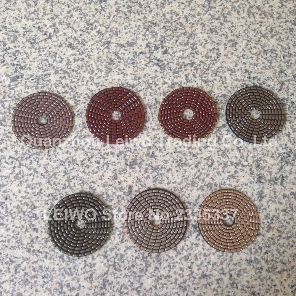 Сухой полировальный коврик 4 дюйма гранитные полировальные колодки полированные