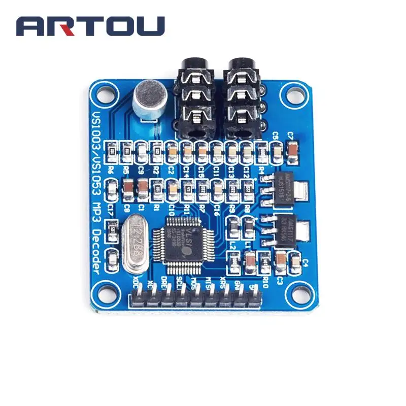 10 шт. VS1003 VS1003B MP3 модуль декодирования содержит микрофоны STM32 микроконтроллер