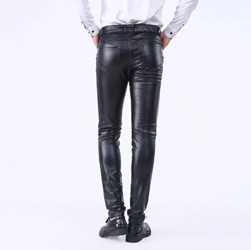 Новинка 2018 стильные модные мужские деловые облегающие эластичные удобные черные