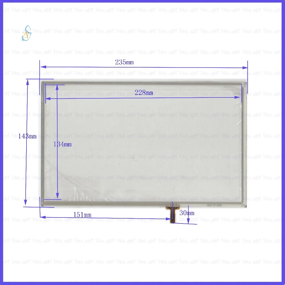 ZhiYuSun 235*143 HLD TP 2942 10 дюймов 4 проводной сенсорный экран ширина 235 мм длина 143 для gps
