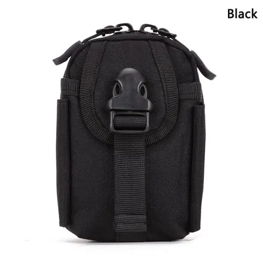 Протектор Плюс MOLLE увеличенный держатель для ключей маленький грязный набор инструментов Военная поясная сумка Мобильный телефон посылка гаджет Тактический кошелек - Цвет: Black