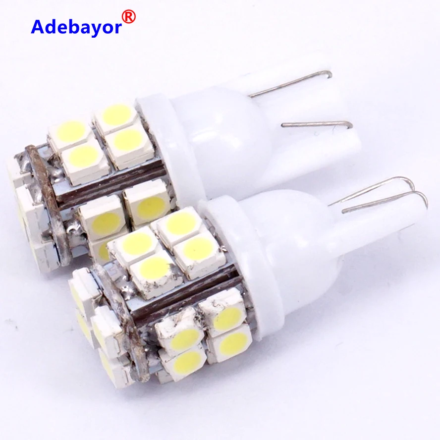 Автомобильные аксессуары 100X T10 W5W 194 168 20 светодиодный 1210 3528 SMD Боковые клиновидные
