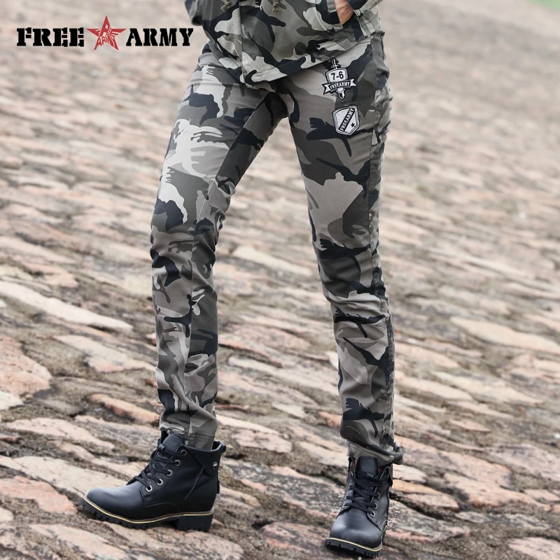 Новинка 2018 женские камуфляжные эластичные брюки облегающие модные брендовые