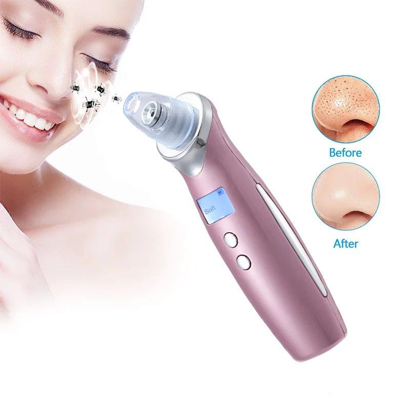 Facial Cleaning Beauty Cleaner Blackhead Remover Vacuum Comedo Suction Diamond Dermabrasion with LCD Display