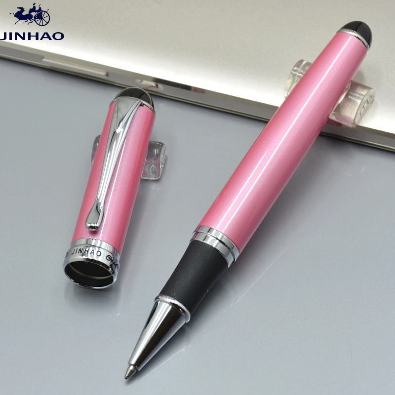 JINHAO 750 Высококачественная Черная/Розовая/белая шариковая ручка, офисные канцелярские принадлежности, роскошные шариковые ручки для письма, подарок A7
