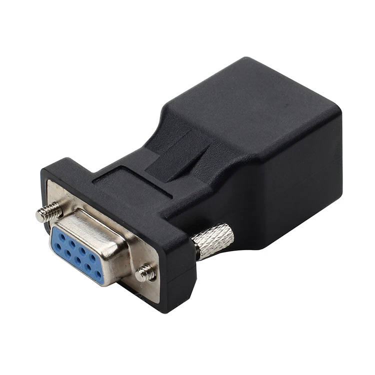 Новое поступление адаптер DB9 RS232 Male/Female to RJ45 Female com порт в LAN Ethernet