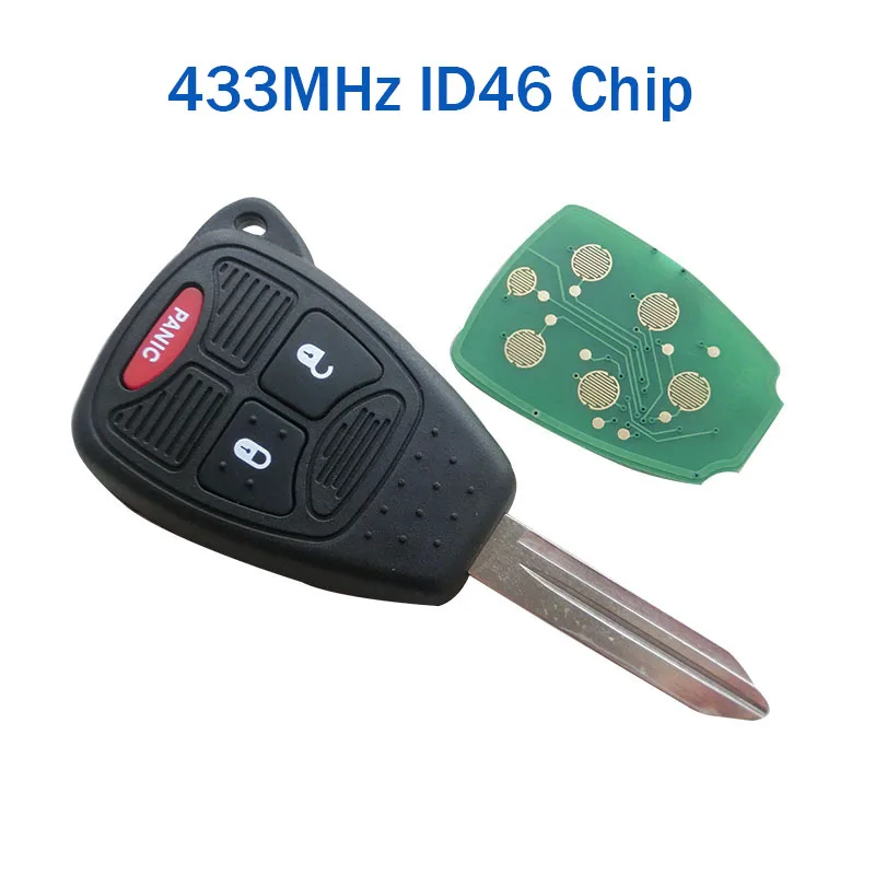 2 + 1 3 кнопочный дистанционный ключ для Chrysler Dodge Caliber Jeep Patriot pelifica Liberty 433 МГц 315 FCC: