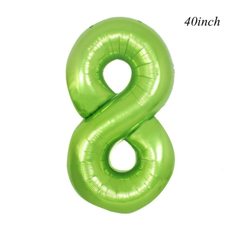 1pc 40inch number 8 1 Набор диких животных Тема джунгли вечерние милые воздушные цифры с днем рождения баннер для детского дня рождения для вечеринки в стиле сафари поставка - Цвет: 1pc 40inch number 8