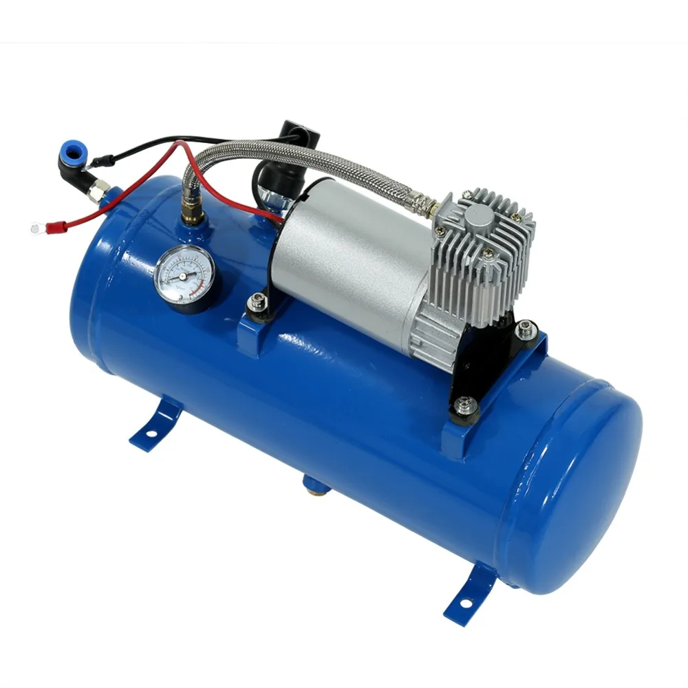 120PSI до 150PSI 12V воздушный насос компрессор с 6L для воздушного рога поезд грузовик RV