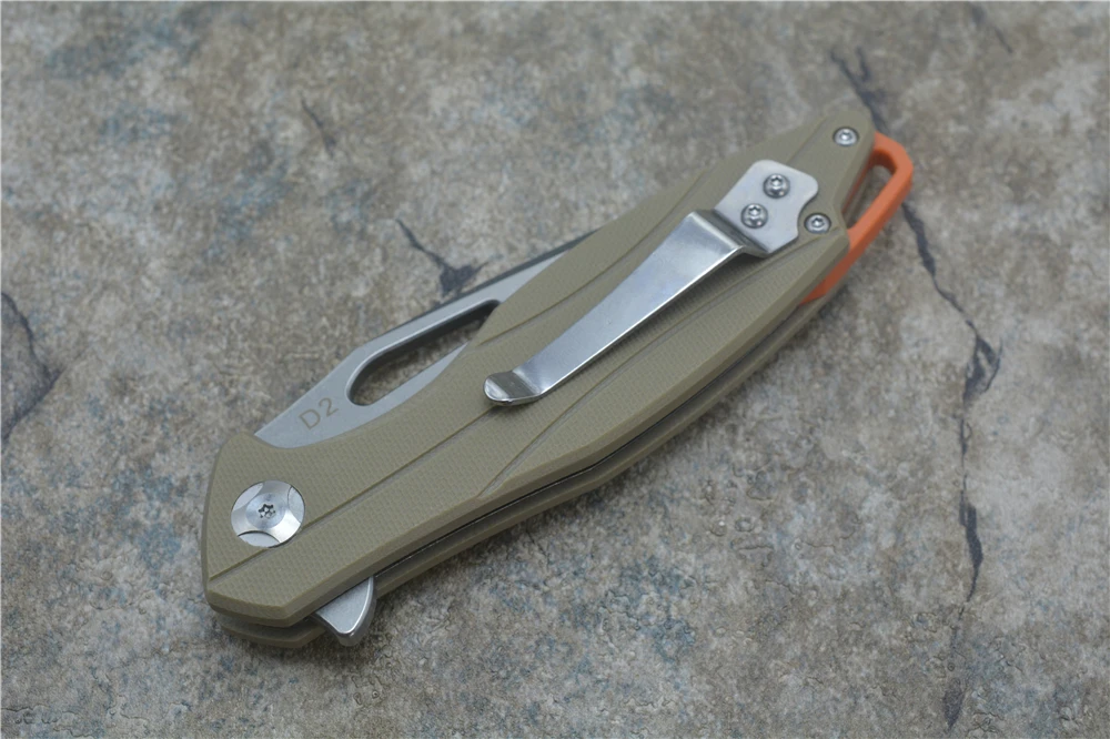 XS EDC-X5 складной нож шарикоподшипник D2 лезвие G10 Ручка Открытый Кемпинг Многофункциональный охотничий инструмент EDC