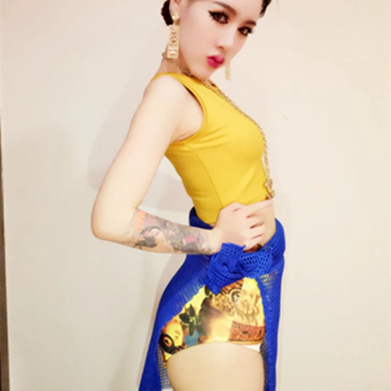 3 шт./компл. женский костюм для современных танцев ночного клуба бара диджея