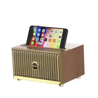 OneDer Magic V6 ретро Bluetooth динамик домашний радио дерево маленький звук супер громкость беспроводной телефон