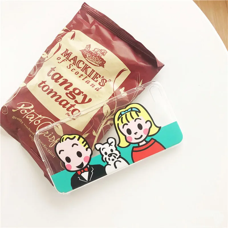 Милый прозрачный чехол с рисунком из аниме Чарли собакой для iPhone 7 Plus 8 6s 6 X XS MAX XR