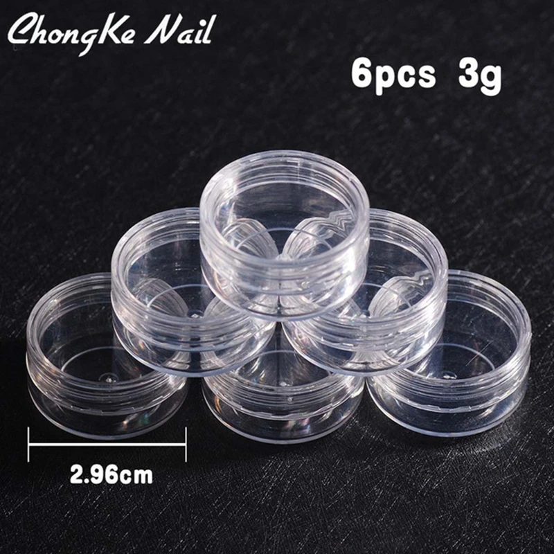

6 Pieces / Group New Safe And Healthy Quality Storage Box Nail Accessories Storage Box / Paint Box / DIY Jewelry Storage Box