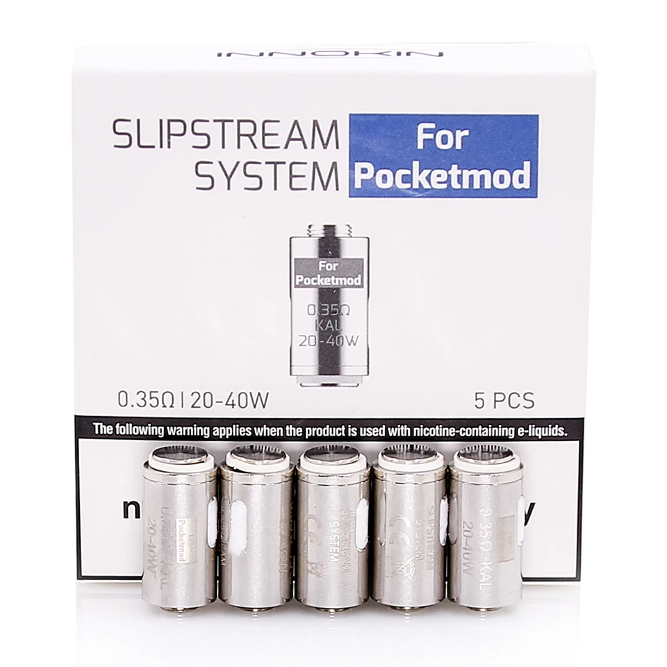 100% оригинал 5 шт. катушка Innokin Pocketmod головка 1.2ohm/0.35ohm MTL DTL катушки для Slipstream системы