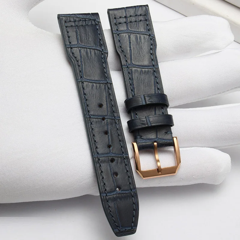 7 Высокое качество кожаный ремешок для часов мужской браслет для IWC 327004 португальский Пилот Серии Кожаный браслет 20 мм 21 мм 22 мм - Цвет ремешка: 7