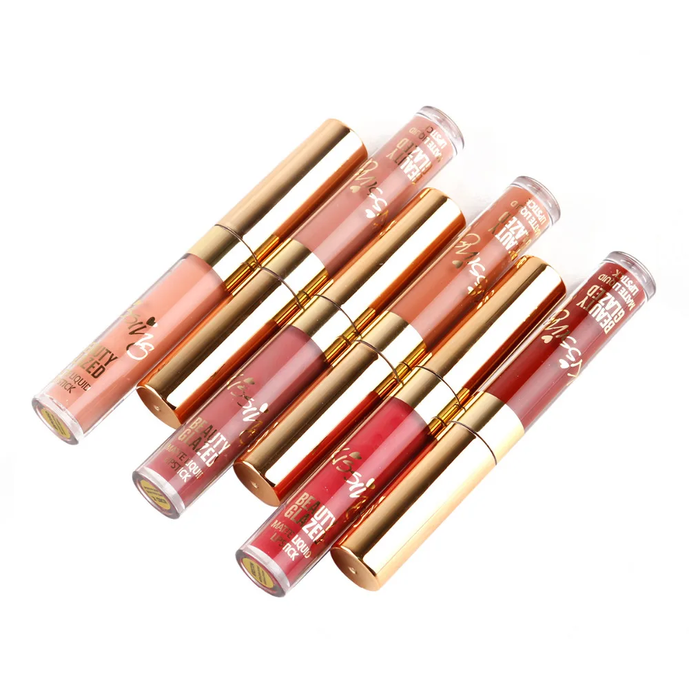 

6Pcs/Lot Matte Lipsticks Long lasting Liquid Lip Gloss Moisturizer Birthday Edition Lipgloss Lipstick Lip Makeup Maquiagem