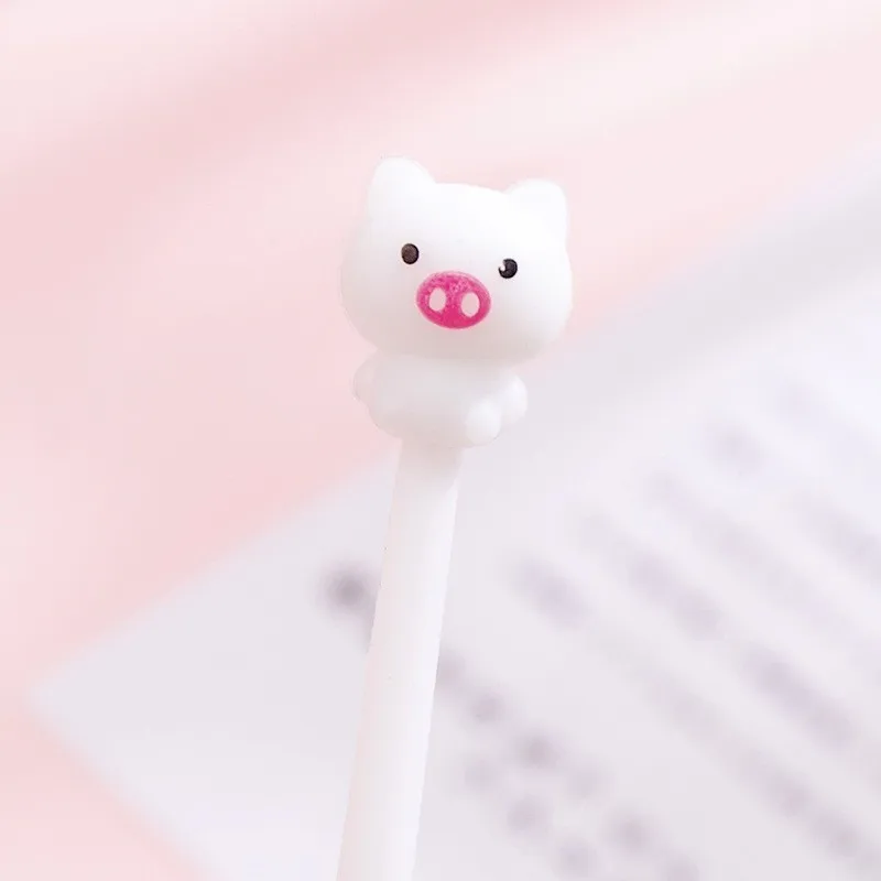 3 1 Piece Lytwtw's Kawaii Cute Pig Fashion School Office Supplies Students Gift Awards Accessories Stationery Black Ink Gel Pen - Цвет: 3