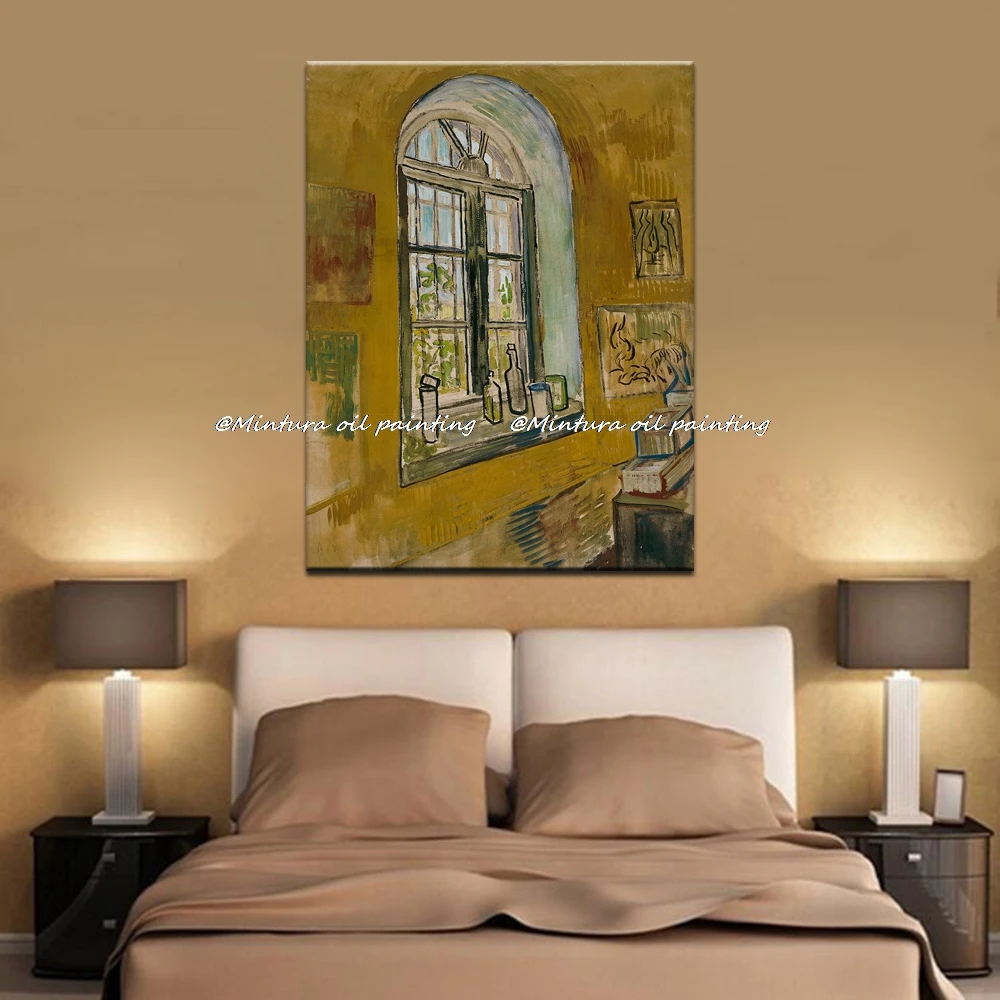 Винсента Живопись Ван Гога St Remy уход за окном дома картина маслом OnCanvas украшение дома художественные картины Unframe