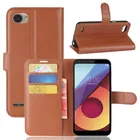 Кожаный чехол-книжка с подставкой для LG Q6, чехол-бумажник для LG Q6 +, для LG alpha Q6a a, M700, M700N