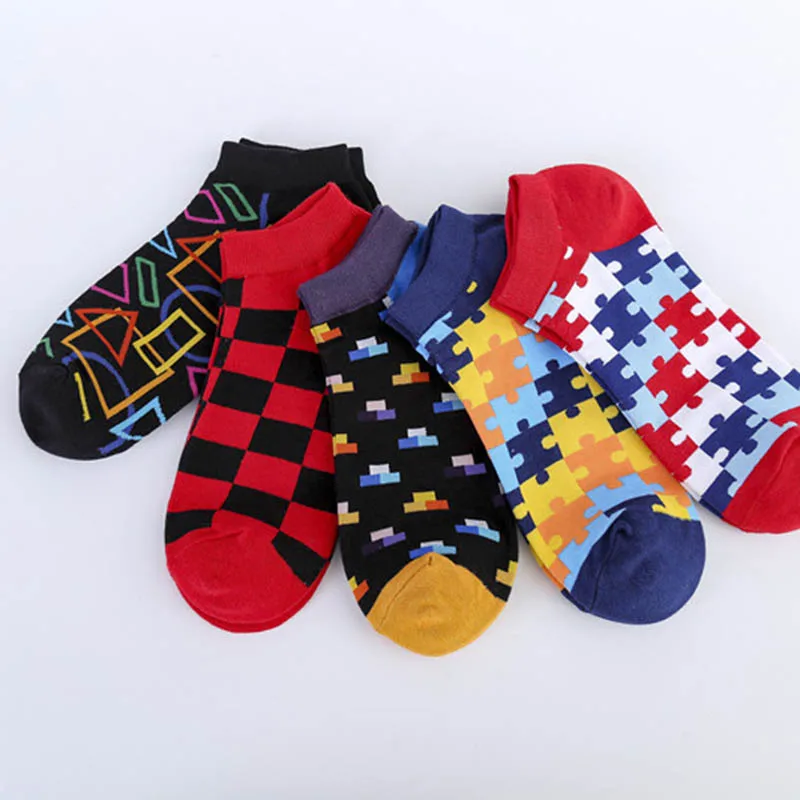 2019 весенне-летние уличные модные Веселые Лоскутные Повседневные носки в стиле