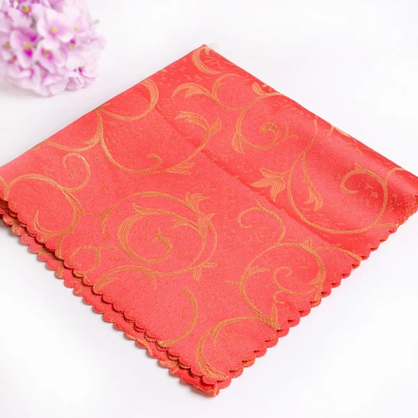 Light Red YRYIE 10 шт./партия свадебные скатерти платки из ткани полиэстер жаккард платок на стол для украшения - Цвет: Light Red
