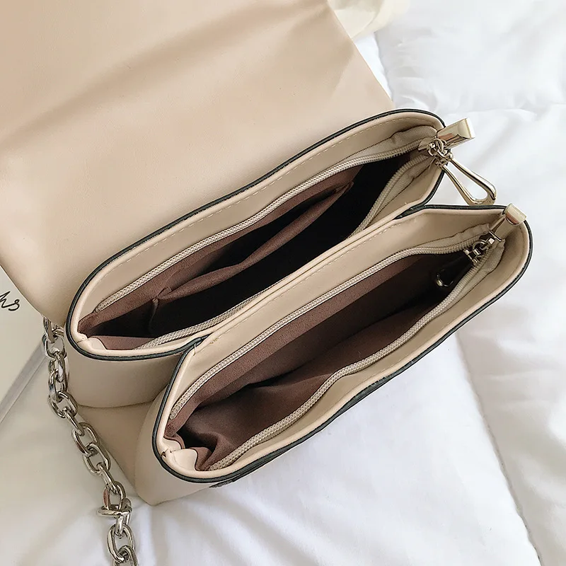 Новинка хит продаж кожаные сумки через плечо для женщин 2019 сумка с цепочкой