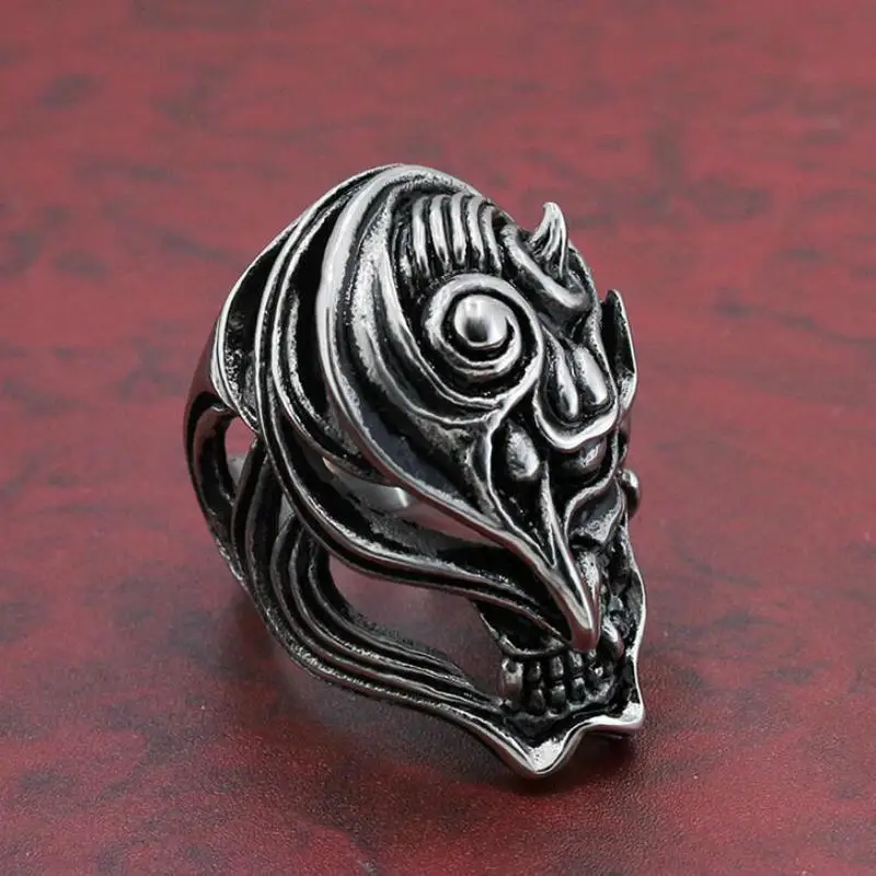 Мужское кольцо из нержавеющей стали массивное на указательный палец