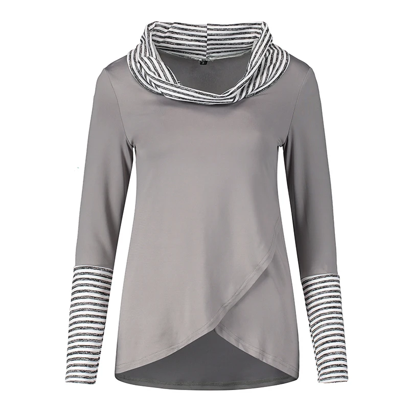 Женская блузка свободная Праздничная рубашка с круглым вырезом и длинными