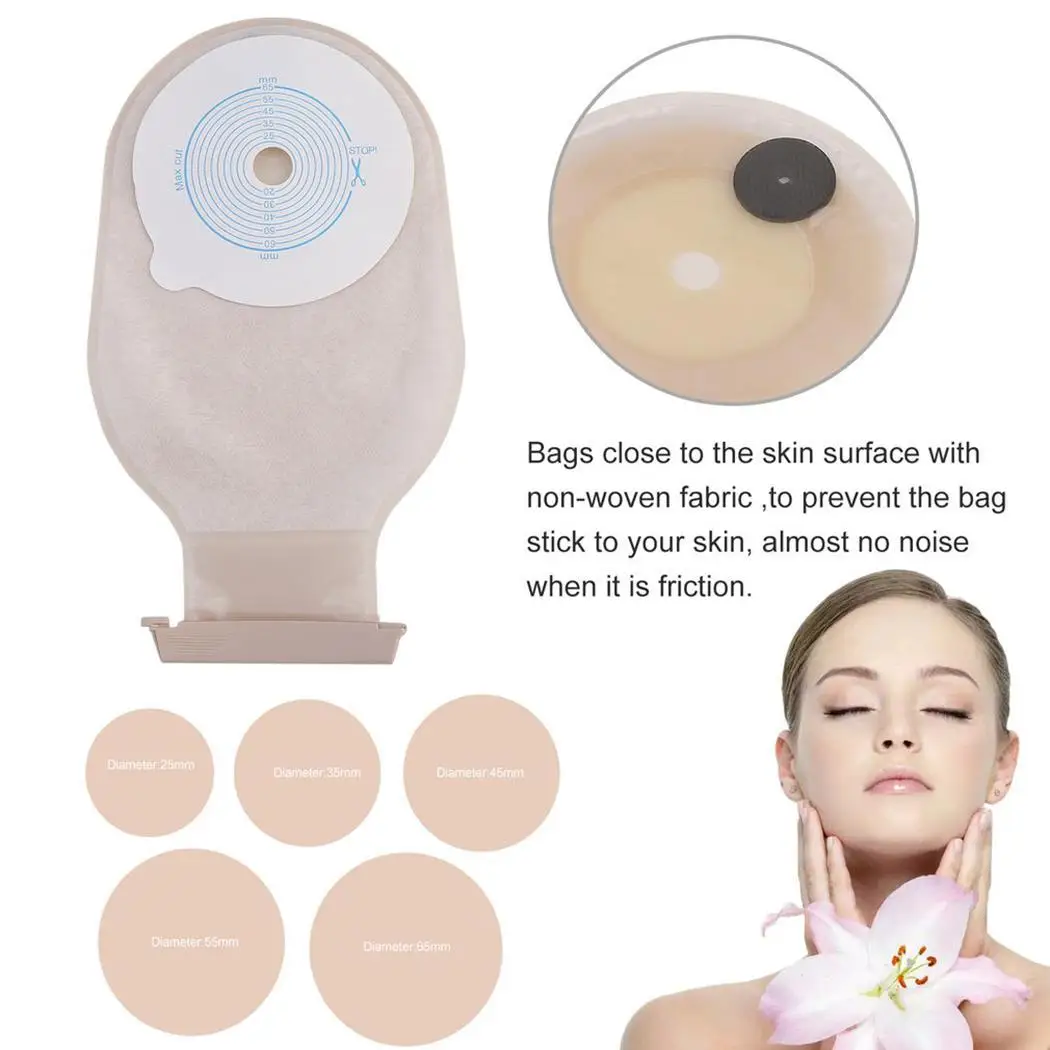 natural 10 шт. Ostomy Colostomy Ileostomy натуральный Стома 3 года высушиваемый мешочек Сумка - Цвет: natural