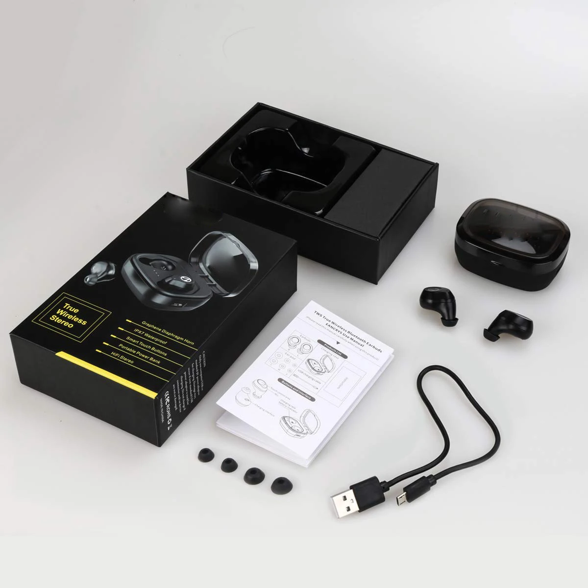 Лидер продаж недорогие Hi-Fi наушники-вкладыши с басами Bluetooth 5 0 TWS наушники для
