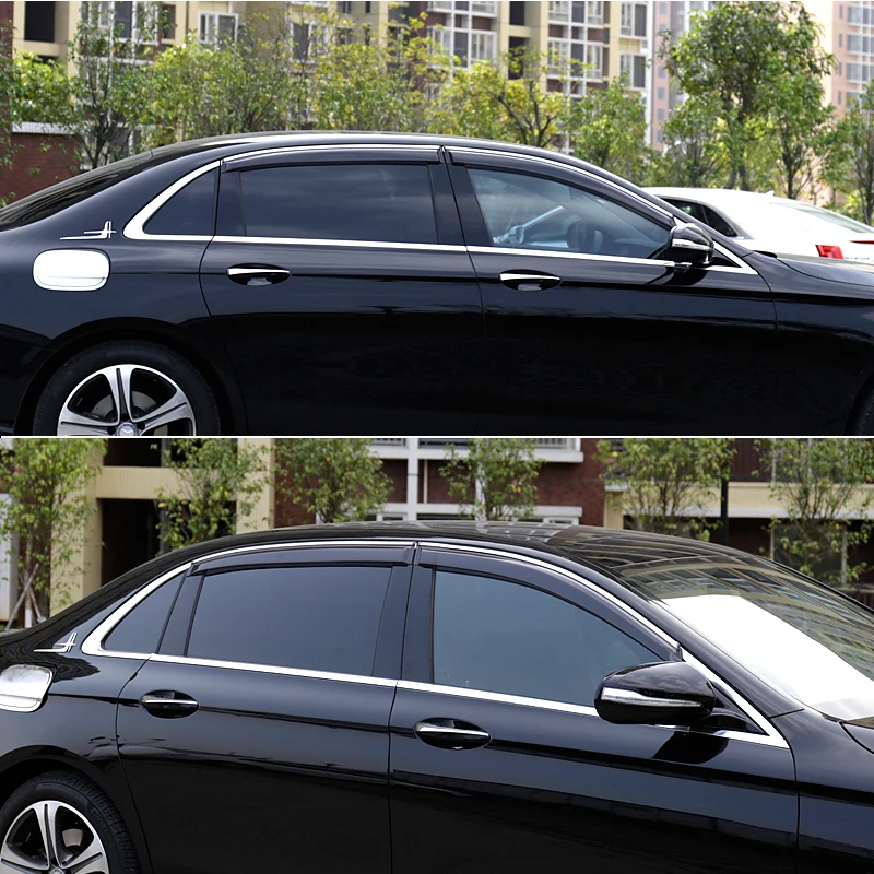 Lsrtw2017 акриловый автомобильный дождевик для окна mercedes benz c-class c180 c200 c300 c250 2014 2015 2016