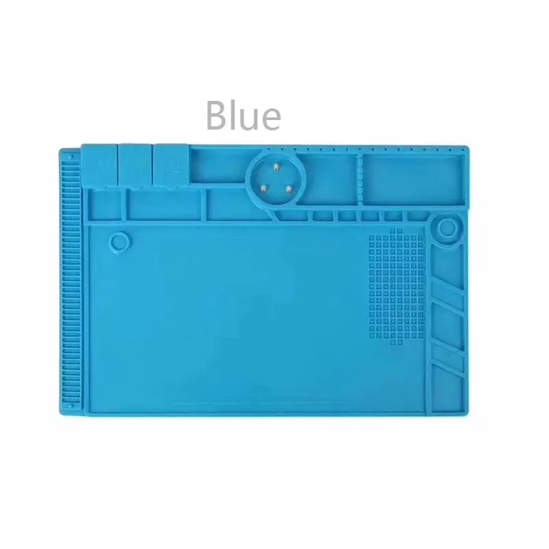 Blue Новейший S-190 48 см* 32 см Большой размер микроскоп база платформа коврик Высокая термостойкая обслуживание припой BGA коврик для ремонта телефона - Цвет: Blue