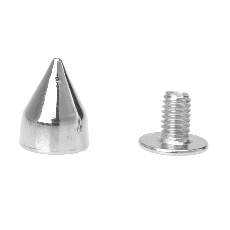 100 х Пирамида Пуля заклепки серебро для обуви это может всех видов вещей
