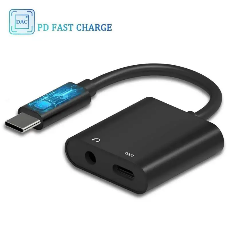 Type C зарядка + 3 5 мм аудио конвертер адаптер кабель PD3.0 Быстрая для iPad Pro Huawei Pixel Xiaomi