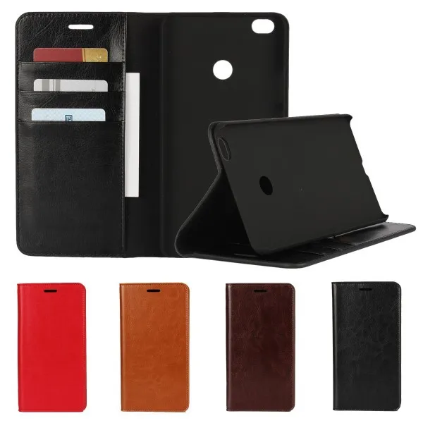 

High Quality Design Vintage Leather Flip Case For Xiaomi Mi Mix Leather Cover For Xiaomi Max With Cards Slot For Xiaomi Max2