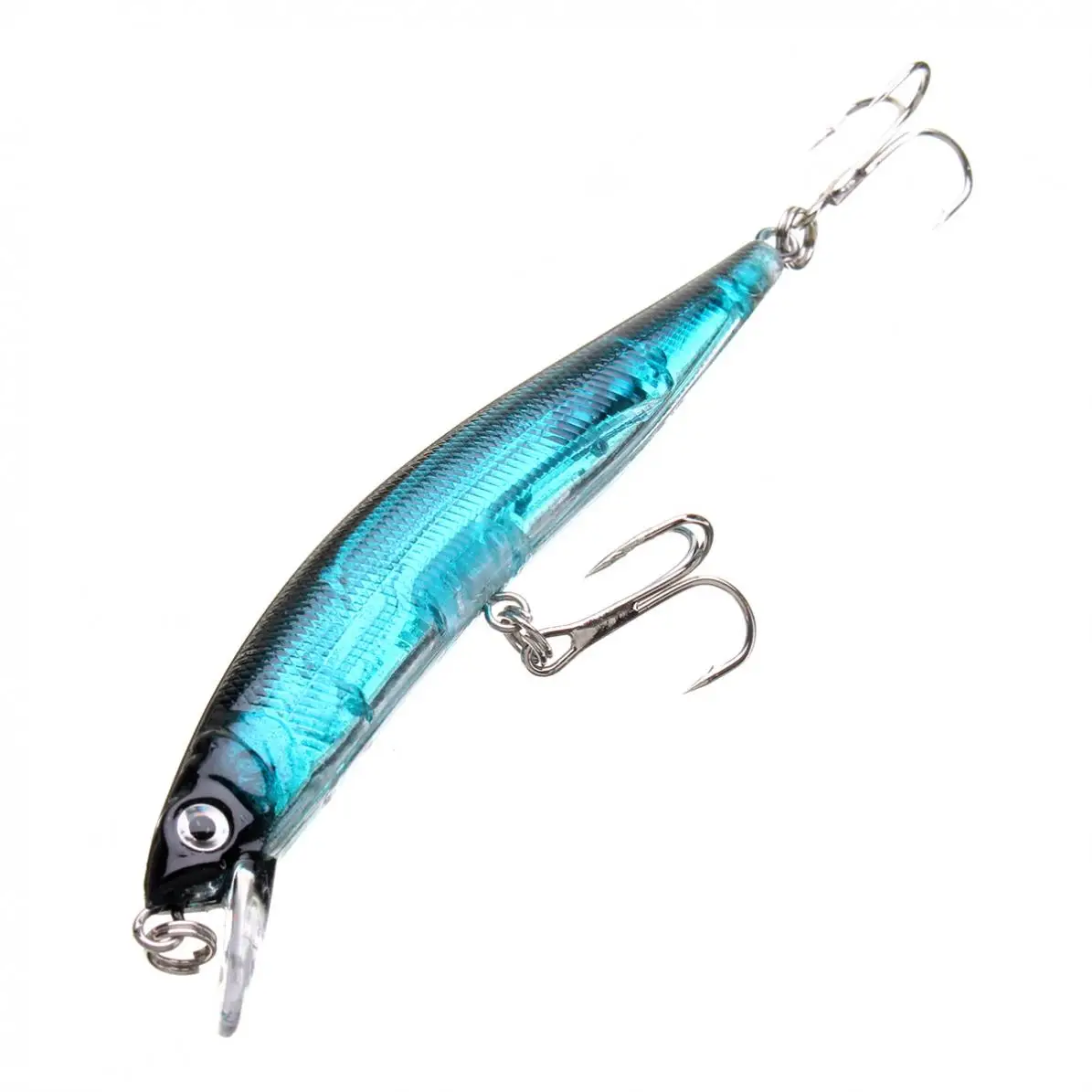

5pcs/lot 3D Eyes Colorful Minnow Fishing Lures 9.5cm Fishing Bait with 6#Hooks