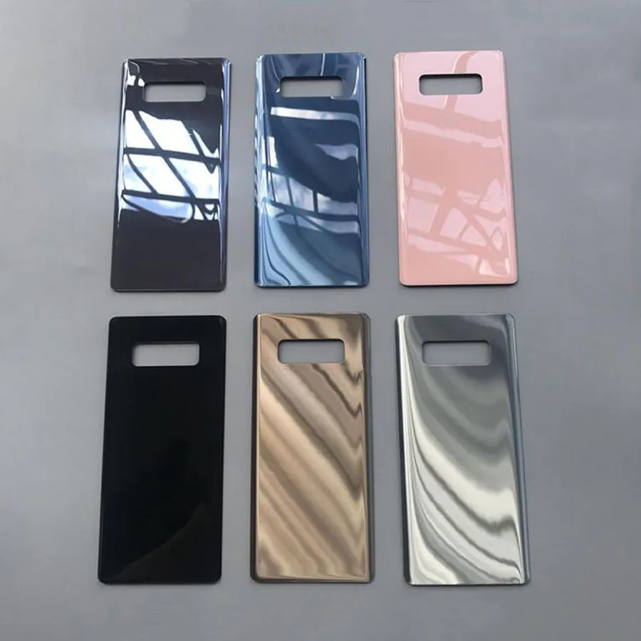10 шт./партия Стекло Материал задняя крышка аккумулятора чехол для samsung Galaxy Note8 Note 8 N950 задняя Стекло Корпус крышка