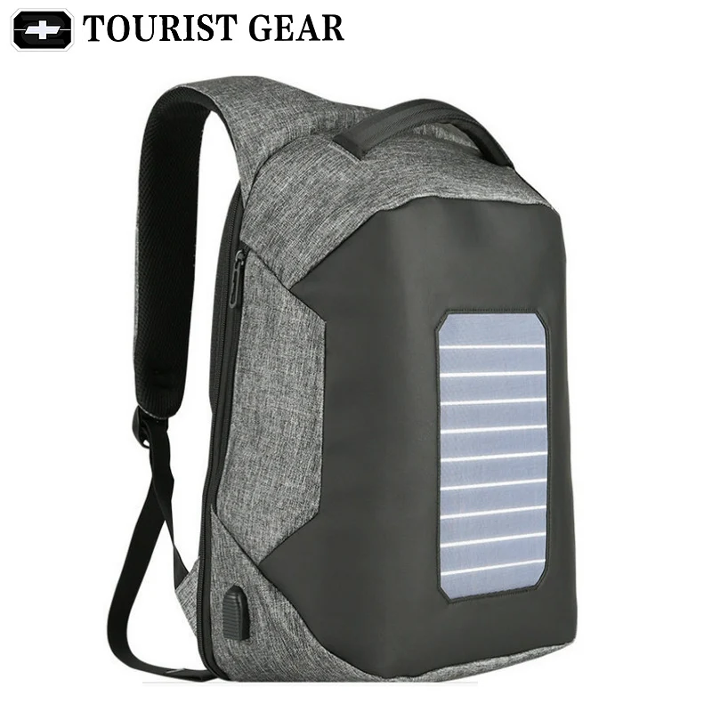 Plecak Солнечная приведенная в действие дизайнерский мужской рюкзак для mochila usb