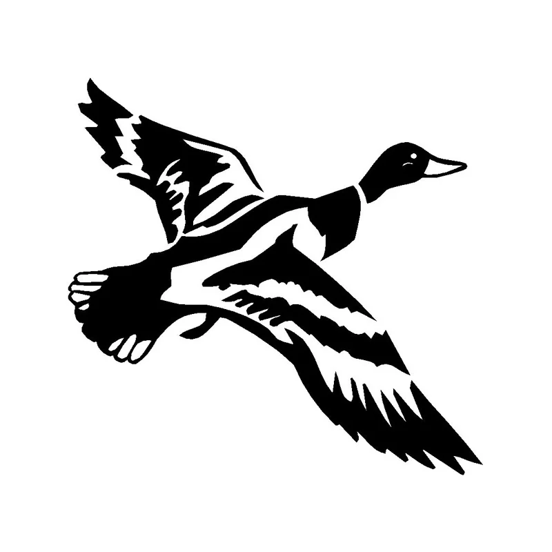 

Стильные персонализированные автомобильные наклейки 11,9*11,4 см, летающие утки, интересные виниловые наклейки для стайлинга автомобиля Jdm