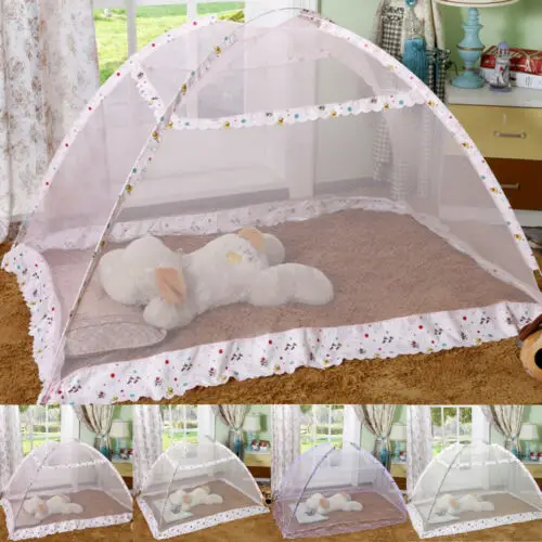 Портативная складная детская кровать для малышей навес москитная сетка палатка