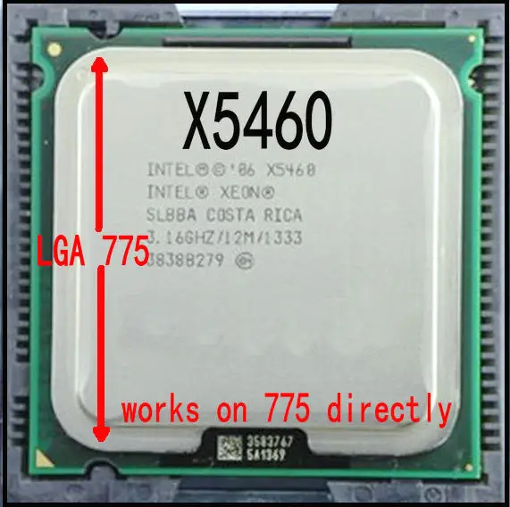 Процессор intel X5460 10 шт./лот 3 16 ГГц/12 МБ/1333 МГц почти четырехъядерный процессор q9650