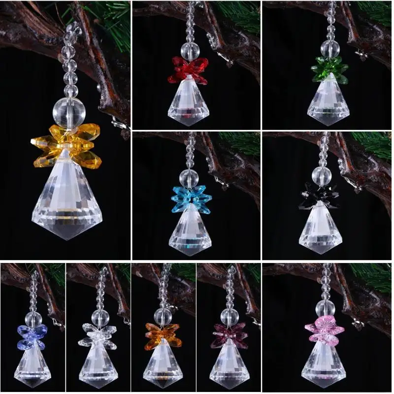 Ловцы солнца люстра хрустальный шар кулон Висячие Suncatcher DIY Красочные Восьмиугольные бусины хрустальные Suncatcher