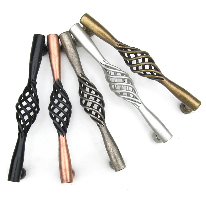 Матовые Серебристые ручки для кухонных ящиков комода или шкафа (C.C.:128 мм L:142