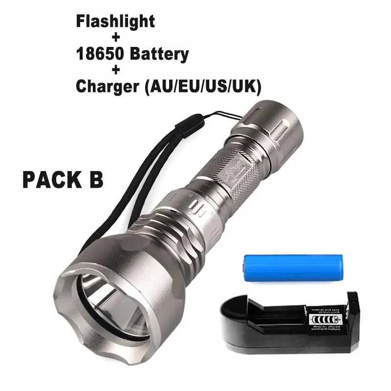with 18650 battery TMWT 18650 или AAA Дайвинг фонарик факел Мощный светодиодный XM-L2 подводный Водонепроницаемый Дайвинг лампы Lanterna - Испускаемый цвет: with 18650 battery