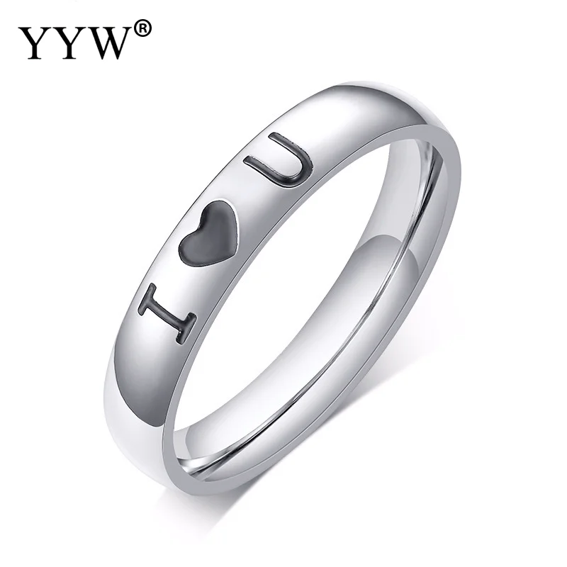 YYW 2019 кольцо на палец из нержавеющей стали новая мода для женщин и мужчин